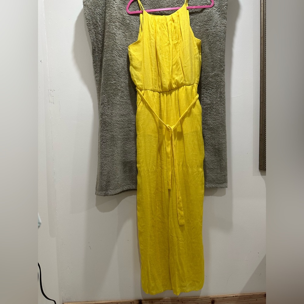 Tacera Vibrant Yellow Jumpsuit